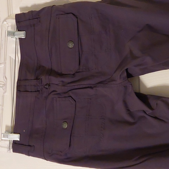 Prana Halle Coal/Dark Gray Hiking Pant, Boot Cut, sz 8, Adjustable Waist - Picture 7 of 10